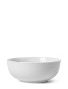 Rhombe Skål Ø15.5 Cm Hvid Lyngby Porcelæn White