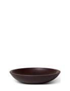 Wood Serving Bowl With Stripes Lexington Home Brown