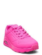 Girls Uno Gen1 - Neon Glow Skechers Pink