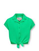 Kogthyra Capsleeve Knot Shirt Wvn Kids Only Green