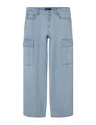 Nlftartizza Dnm Lw Wide Cargo Pant LMTD Blue