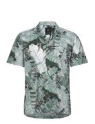 Pure Linen Resort S/S Shirt Lindbergh Khaki