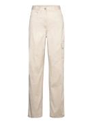 Stretch Twill High Rise Straight Calvin Klein Jeans Beige