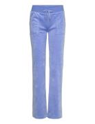 Del Ray Classic Velour Pant Pocket Design Juicy Couture Blue