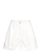 Cotton Pleated Short Tommy Hilfiger White