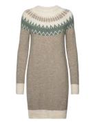 Vmsim Ls Nordic Dress Ga Rep Lcs Vero Moda Beige