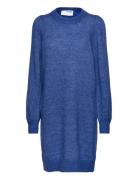 Slfmola Mia Ls Knit Dress Selected Femme Blue
