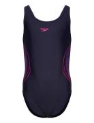 Girls Placmement Muscleback Speedo Navy