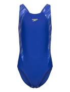 Girls Hyperboom Splice Muscleback Speedo Blue