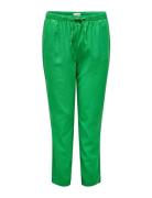 Carcaro Mw Linen Bl Pull-Up Pant Tlr ONLY Carmakoma Green