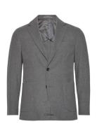 Slim Fit Flecked Wool Blazer Mango Grey