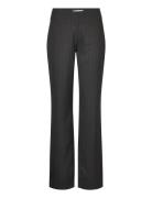 Mid Waist Straight Leg Trousers Les Coyotes De Paris Black