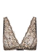 Lace Mesh Plunge Bralette Understatement Underwear Gold