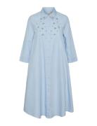Yaszitta 3/4 Midi Shirt Dress S. YAS Blue
