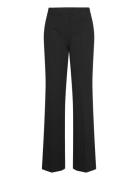 Mid-Rise Wideleg Trousers Mango Black