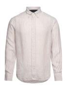 Dc Bold Linen Stripe Shirt Tommy Hilfiger Beige