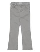 Buttons Flare Jeans Mango Grey