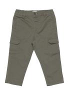 Cotton Cargo Trousers Mango Khaki