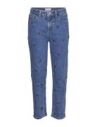 Vmolivia Mom Emb Denim Jeans Ra379 Girl Vero Moda Girl Blue