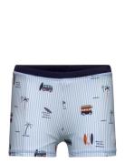 Swim Trunks, Aop Color Kids Blue