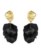 Paloma Earring Black/Gold Bud To Rose Black