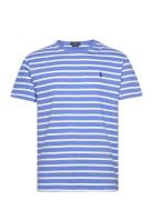 Classic Fit Striped Jersey T-Shirt Polo Ralph Lauren Blue