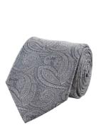 Paisley Silk Tie Portia 1924 Grey