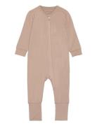 Nightsuit Ls - Bamboo Minymo Beige