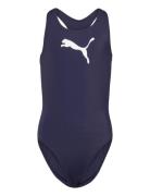 Puma Swim Girls Racerback Swimsuit Puma Swim Navy