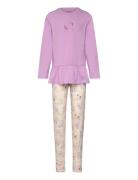 Pyjamas Set W. Leggings CeLaVi Purple