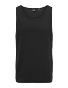 Onsles Classique Rib Tank Top ONLY & SONS Black