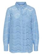 Yaslarisso Ls Lace Shirt - Show YAS Blue