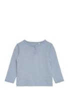 Blouse Ls - Solid Fixoni Blue