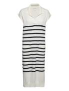 Dress Claire Knitted Stripe Lindex White