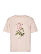 Printed Cotton-Blend T-Shirt Mango Pink