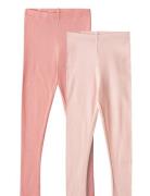 2 Rib Leggings Maddy Wheat Pink