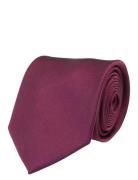 Solid Silk Tie Portia 1924 Burgundy