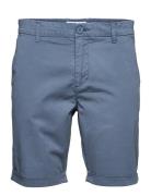 Chuck Regular Chino Poplin Shorts - Knowledge Cotton Apparel Blue