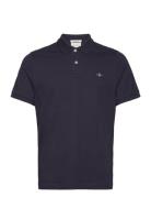 Reg Shield Ss Pique Polo GANT Navy