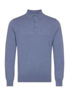 Knitted Polo Shirt Filippa K Blue