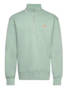 Standard Half Zip Logo Sweat Mads Nørgaard Green