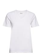 T-Shirt V-Neck Boozt Merchandise White