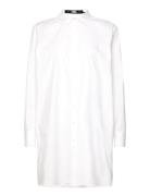 Embroidered Logo Tunic Karl Lagerfeld White