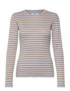 2X2 Cotton Stripe Tuba Tee Ls Mads Nørgaard Blue