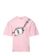 Short Sleeves Tee-Shirt Little Marc Jacobs Pink