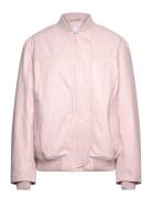 Over D Leather Bomber REMAIN Birger Christensen Pink