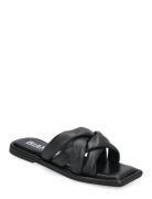 Bialillie Padded Cross Slide Smooth Leather Bianco Black