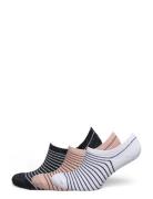 Stripe Glitter Sneakie Sock 3 Pack Becksöndergaard White