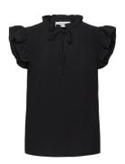 Top W/Ruffles Rosemunde Black