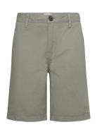 Slim-Fit Chino Cotton Bermuda Shorts Mango Green